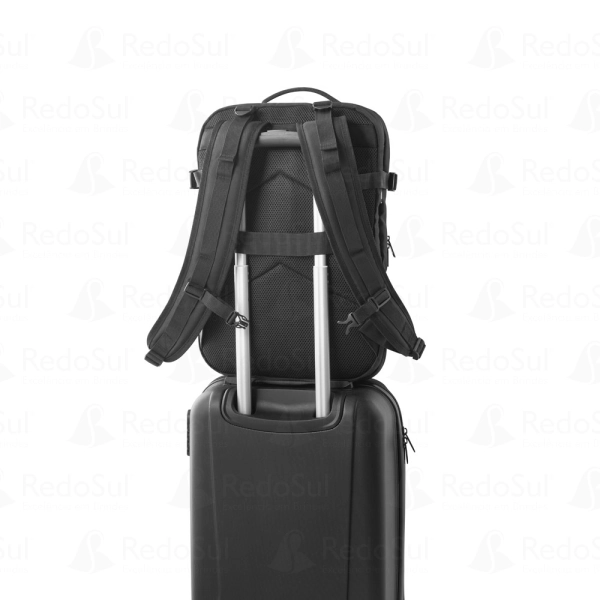  Mochila de viagem personalizada em poliéster reciclado para notebook 17'3